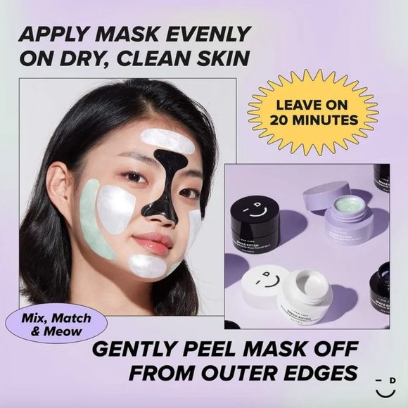 [NIB] I DEW CARE Mini Meow Trio - 3 Chrome Masks - Picture 4 of 8